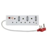 Selectrix Surge Extension Cord Multiplug 6 Way