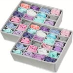 1PC Sock Underwear Organizer Dividers Drawer Organizers Fabric Foldable Cabinet Closet Organizers And Storage Boxes For Storing