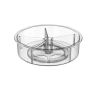 Clear Lazy Susan Rotating Table With Dividers- 30.5CM