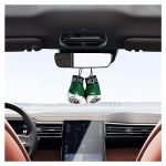 Kewucn 1 Pair MINI Boxing Gloves For Car Mirror Miniature Punching Gloves Christmas Ornament Hanging Decoration Or Souvenir Disp