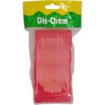 Basics Hair Rollers Velcro Red 4 Piece