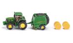 John Deere Tractor With Baler Scale 1:72