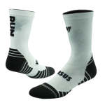 Versus Run White Active Crew Socks - 8-12 Run White