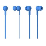 Earphone + Mic Blue 1.2m
