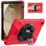 Tuff-Luv Armour Jack Rugged Case For The Samsung Galaxy Tab A9+ 2023 11 - Red - This Cover Is Red