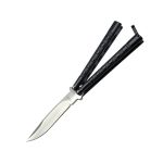 ACE Butterfly Knife Black Handle W black Overlay