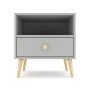 Bam Impression One Drawer Bedside Table - Dunblane Grey