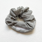 Striped Hair Scrunchies - Navy