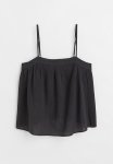 Crinkled Top - Black