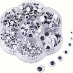 700PCS Plastic Wiggly Googly Eyes Set For Dolls And Crafts Assorted Sizes 4-12MM Suitable For Ages 14+