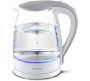 Mellerware 360 Degree Cordless Glass 2200W Cloud Electric Kettle 1.8 L White