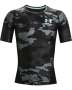 Men's Ua Iso-chill Compression Printed Short Sleeve - BLACK-001 / XXL
