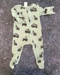Cotton On Green Tractors Onesie 0 3M