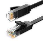 Ugreen CAT6 0.5M Flat Lan Cable Black