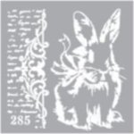Stencil Bunny Bow