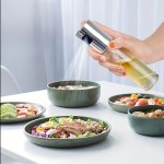 1PC Olive Oil Sprayer 100ML 3.4OZ Glass Spray Bottle Olive Oil Dispenser Kitchen Cooking Oil Spray Glass Oil Can Home Kitchen &