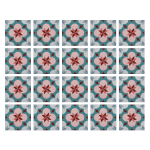 Poppy Wall Tile Stickers - 15CM L X 15CM H