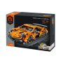Pull-back Supercar Construction Set - Orange - 490 Pieces By