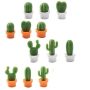 12 Pcs Cactus Fridge Magnet Kitchen Office Whiteboard Locker