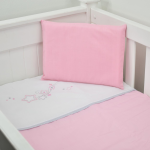 Cabbage Creek 3 Piece Cot Linen Set - Pink Stars