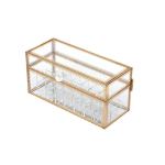 24 Slot Cosmetic Organiser Gold