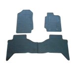 Rubber Floor Mats For Ford Ranger Double Cab 2014-2022 3PC White - Autostyle Motorsport South Africa