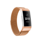 Kd Stainless Steel Milanese Loop Strap Fitbit Charge 3 S m Rose Gold