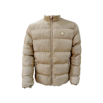 Polo Womens Hailey Monogram Puffer Jacket Stone