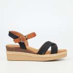 Tammy 1 Low Wedge - Black - Black 3
