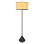 Onyx Black And Natural Floor Lamp With Pull Switches