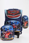 Kids Heavy Duty Trolley Bag Backpack School Bag 3 Piece Set