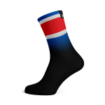 Costa Rica Flag Socks - Medium Black
