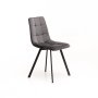 Vividitto - Brag Velvet Dining Chair - Grey