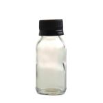 50ML Clear Glass Generic Bottle With Tamper Proof Cap - Black 28 410