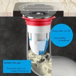 Plastic Shower Floor Drain Backflow Preventer One Way Drain Valve Sewer Core Drainage Insert Drain Plug For Shops