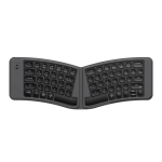 Pro Ultra-slim Wireless Foldable Keyboard Alice Layout Space Gray