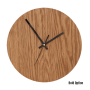 Quinn Wall Clock In Oak - 300MM Dia / Natural / Bold / Black Second Hand