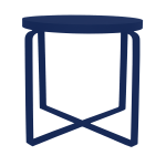 Hinny Side Table - Saphire Blue