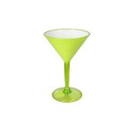 250ML Plastic Martini Glass Green