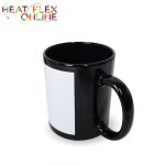 Sublimation Ceramic Black Mug With Patch