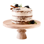 Short Oak Cake Stand