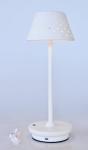 LED White Lamp Base Perforated White Shade – 33X13CM