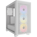 3000D Rgb Airflow Clear Atx Mid-tower PC Case - White CC-9011256-WW