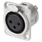 3 Pin Xlr Chassis Mount Female Metal - Chassis Mount Xlr Cannon Male
