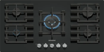 Siemens IQ500 Gas Hob 90 Cm Tempered Glass Black EP9A6QI40M
