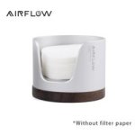 Coffee Accessories Filter Paper Storage Box Round Silver