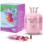 Joycoya Helium Gas For Balloons At Home 22L Helium Tank Up To 100 Latex Balloons And Ribbons Included 1-TANK
