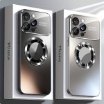 New Titanium Metallic Color Luxury Matte Phone Case For Iphone 15 14 13 12 11 Pro Max Plus Magnetic Wireless Charging Case Shock