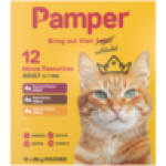 Pampers Pamper Mince Favourites Wet Cat Food Multipack 12 X 85G