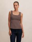 Camila Open Back Top - 18 Porcini